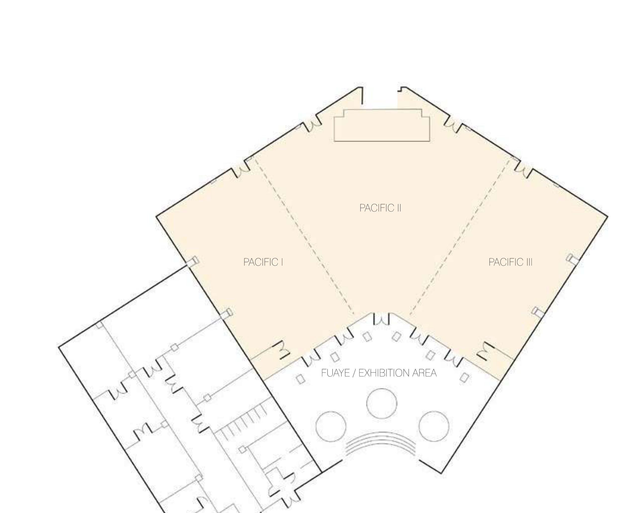 PACIFIC HALL & FOYER Floor Plan