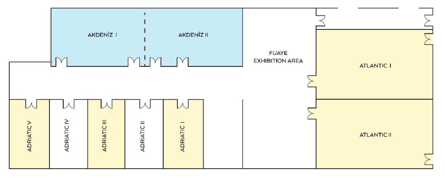 ATLANTIC HALLS AND FOYER AREA Floor Plan
